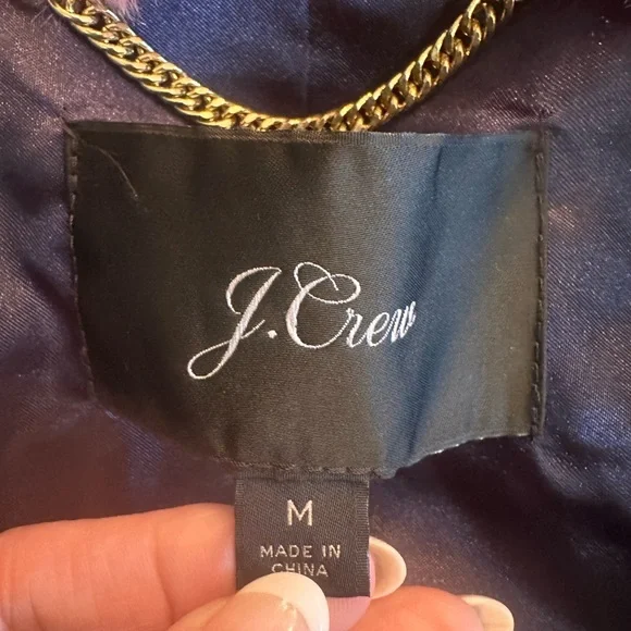 J Crew Faux Fur Soft and Plush Ash Rose Coat Size Medium - Picture 8 of 11